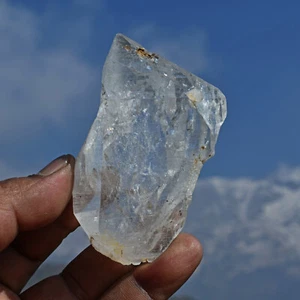 HIMALAYAN LEMURIAN SEED NIRVANA FIRE & ICE RAINBOW TABULAR QUARTZ CRYSTAL. - Picture 1 of 10