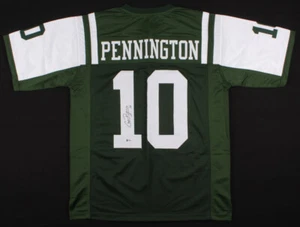 Chad Pennington Signed New York Jets Jersey (Beckett) NY Starting QB (2000-2007) - Picture 1 of 5