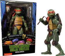 NECA Michelangelo Teenage Mutant Ninja Turtles TMNT 7" Action Figure 1990 Offici