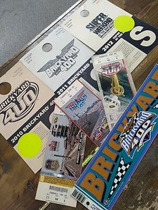 Biglietti corse Brickyard 400 e cimeli pubblicitari 1997, 2010-2012 - Foto 1 di 14