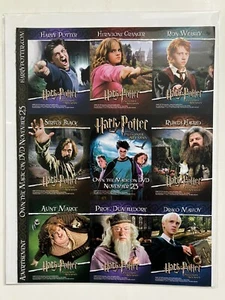 HARRY POTTER PRISONER OF AZKABAN Sports Illustrated For Kids UNCUT CARDS SHEET - Picture 1 of 2