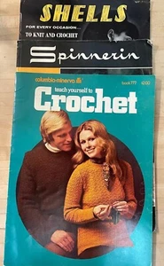 1960s Magazine Lot: Three (3) Crochet Magazine 1960s style clothing - Imagen 1 de 4
