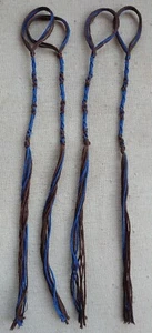 Home made set of Messianic Hebrew tzitzit, tassels, fringes (Brown) - Picture 1 of 3
