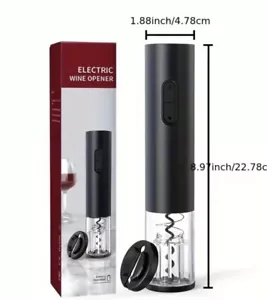 Akku Elektrischer Weinflaschenöffner Set, Vakuumstopfen, Folienschneider Ausgießer - Bild 1 von 5