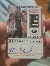 2020 Panini Contenders Draft Anthony Edwards RC AUTO 5/23 Cracked Ice Jersey #