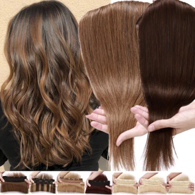 Clip In Ein Tressen 100% Remy Echthaar Extensions Haarverlängerung Haarteil Dick - Bild 1 von 4