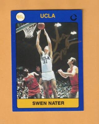 Swen Nater UCLA Bruins AUTO Signed 1991 Card Los Angeles Lakers 2E - Image 1 of 2