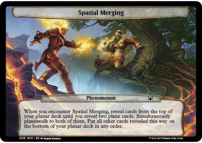 MTG Spatial Merging  - March of the Machine Commander Planechase #158 - Image 1 of 1