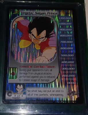 RARE 2001 DragonBall Z Trunks Saga Ltd. #151 Vegeta, Saiyan Prince Level 4 Foil - Image 1 of 4
