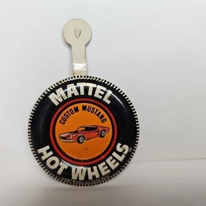 Custom Mustang Button Hot Wheels Redline 1967 Ford Badge - Picture 1 of 2