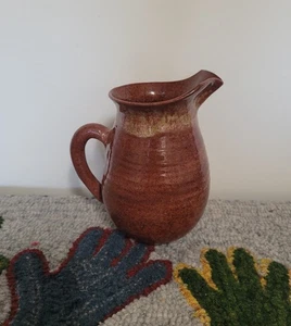 Rowantrees Keramik Blue Hill Maine 6" Krug rotbraun seidenmatt Glasur - Bild 1 von 7