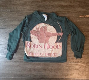 VINTAGE 1991 ROBIN HOOD PRINCE OF THIEVES Movie Promo T SHIRT Youth Sz 4 - Picture 1 of 6