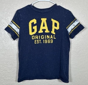 Gap Kids Navy & Yellow Logo Graphic Short Sleeve T-Shirt Boys Youth Size XL - Bild 1 von 4