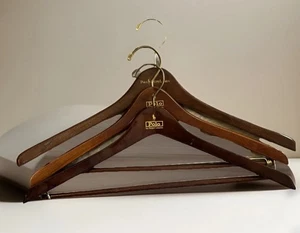 Polo Ralph Lauren Marrón Madera Wishbone Traje Chaqueta Pantalones Colgador Conjunto De 3 A17 - Imagen 1 de 10