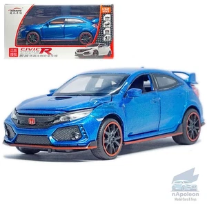 1:32 Honda Civic Tipo R Modelo Coche Diecast Vehículo de Juguete Colección Regalo Niños Azul - Imagen 1 de 12