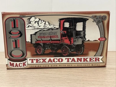 Ertl Texaco  1910 Mack Tanker Truck Series  DieCast Metal Bank Collector F122 - Image 1 of 4