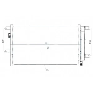 Condenser CG575G 35751 BC347 28005089 30301176 IV5089D 30305213 0804.2068 - Picture 1 of 2