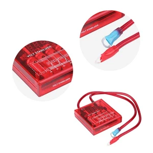 Fuel Saver Voltage Stabilizer Regulator Kit W/3 Earth Ground Cables Red - Picture 1 of 22