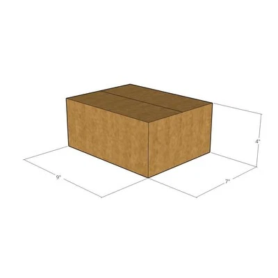 9x7x4 New Corrugated Boxes for Moving or Shipping Needs 32 ECT - Image 1 of 3