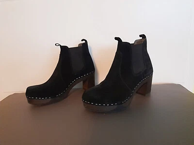 NEU*Softclox Stiefeletten*42*Schwarz*Wildleder*Kult*Herbst*Winter - Bild 1 von 4