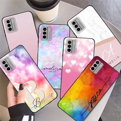 Cubierta personalizada con nombre para teléfono Nokia C32 G22 G50 G60 C02 G42 cubierta a prueba de golpes Foto 1 de 4