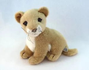 HANSA Lion Cub Plush Realistic SOFT TOY 22cm African Animal 1999 - Picture 1 of 10