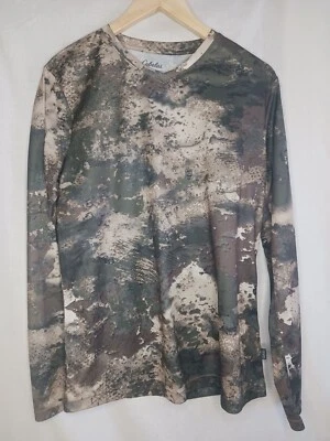 Cabela’s Unisex Outfit Long Sleeve V-neck Camo Hunting Shirt Size L  - Image 1 of 4