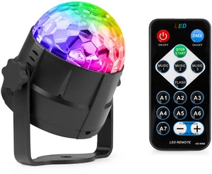 FUZZIX Tornado LED Discokugel RGB Spiegelkugel Ball Lichteffekt DJ Fernbedienung - Bild 1 von 12