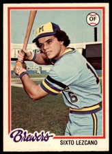 1978 O-PEE-CHEE SIXTO LEZCANO MILWAUKEE BREWERS #102