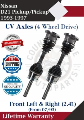 Nuevos ejes CV delanteros OE para camioneta/pickup Nissan D21 1993-1997 4x4 Warra de por vida. Foto 1 de 4