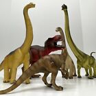 Vintage Lot Of DINOSAUR Figures SCHLEICH Safari MOJO Jurassic T-Rex Movable Jaw