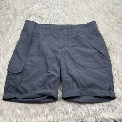 Женские серые нейлоновые шорты-карго Mountain Hardwear 8 Mirada с манжетами подол - Изображение 1 из 4