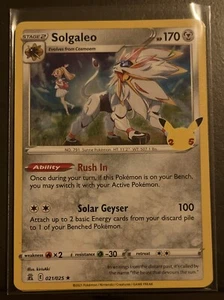Pokémon Solgaleo Celebrations Base Set Promo Holo 021/025 NM Original - Bild 1 von 1
