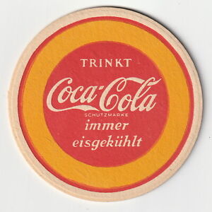 1 alter VK Bierdeckel Coca Cola, gedruckt in Schlesien