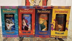 New Color Of The Wind Disney's Pocahontas Series 4 Glasses With Original Bag - Picture 1 of 19