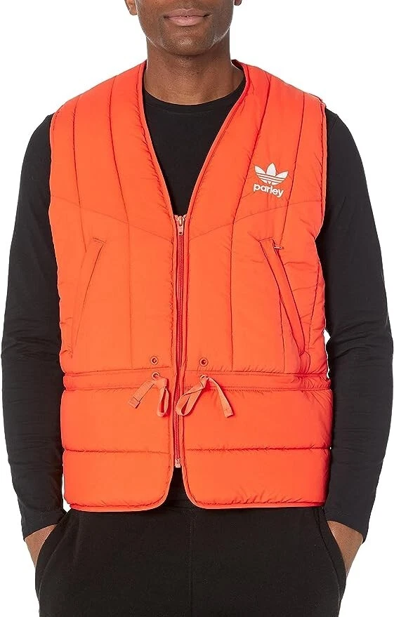 Adidas Originals Parley Vest Jacket Impact Orange Mens Size XL HM6750