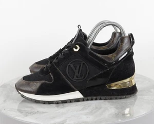 LOUIS VUITTON Monogram Run Away EU36-37 Schwarz Braun Leder Sneaker 23-23,5cm - Bild 1 von 20