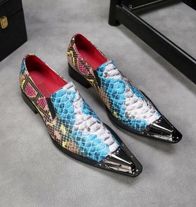 Mens Leather Pointy Metal Toe Dress Formal Busines Wedding Club Shoes Oxfords Sz