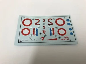 Hoja de calcomanías 01081 Airfix - SPAD SVII 1917 1:72 - Imagen 1 de 1