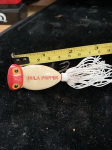 Arbogast Hula Popper Red Stamp Vg - Picture 1 of 6