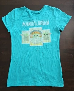 Girls Star Wars Mandalorian Grogu The Child Baby Yoda T Shirt XL 14/16 - Picture 1 of 2