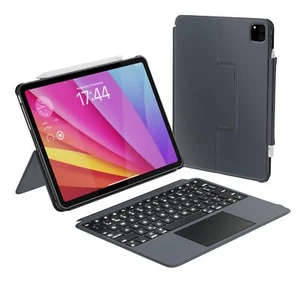 Macally iPad Pro 11 Inch M4 Case with Keyboard (2024 Gen 7) - Detachable Backlit - Picture 1 of 7