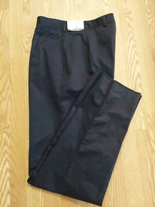 Edwards 8667 Black Pleated Pants Uniform 18 UL (37 3/4" X 36") Unfinished Hem - Picture 1 of 5