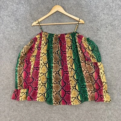 Top para mujer INC International Concepts 2XL XXL hombro frío multicolor 30124 Foto 1 de 4