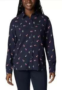 Camicia donna Columbia Silver Ridge Utility blu navy taglia M - Foto 1 di 5