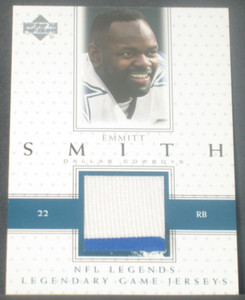 Emmitt Smith 2000 Upper Deck Legends Legendary Game Jersey Patch Dallas Cowboys