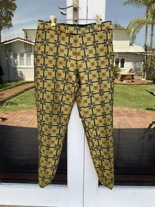ASOS mens UNISEX Jaquard Brocade Dress Party Pants Waist 32 COOL - Picture 1 of 6