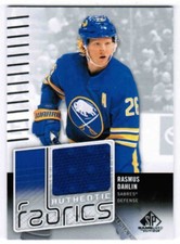 22/23 2022 SP GAME USED RASMUS DAHLIN AF-RD AUTHENTIC FABRICS JERSEY BUFFALO