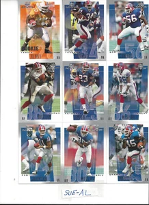 Juego de equipo 2001 Upper Deck MVP Buffalo Bills Thomas Eric Moulds Travis Henry RC 9 - Imagen 1 de 1