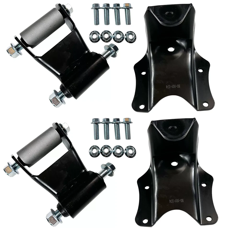 For 2003-13 Ford E350 E450 E-250 722-074 722-004 Leaf Spring Hangers Shackles Foto 1 de 4